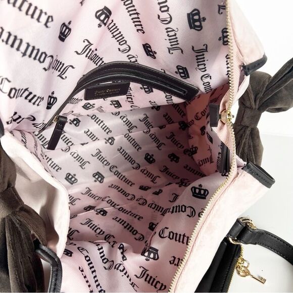 NWT Juicy Couture Dreamy Juicy Tote in Dusty Blush/Chocolate Y2K 90s - Picture 9 of 10